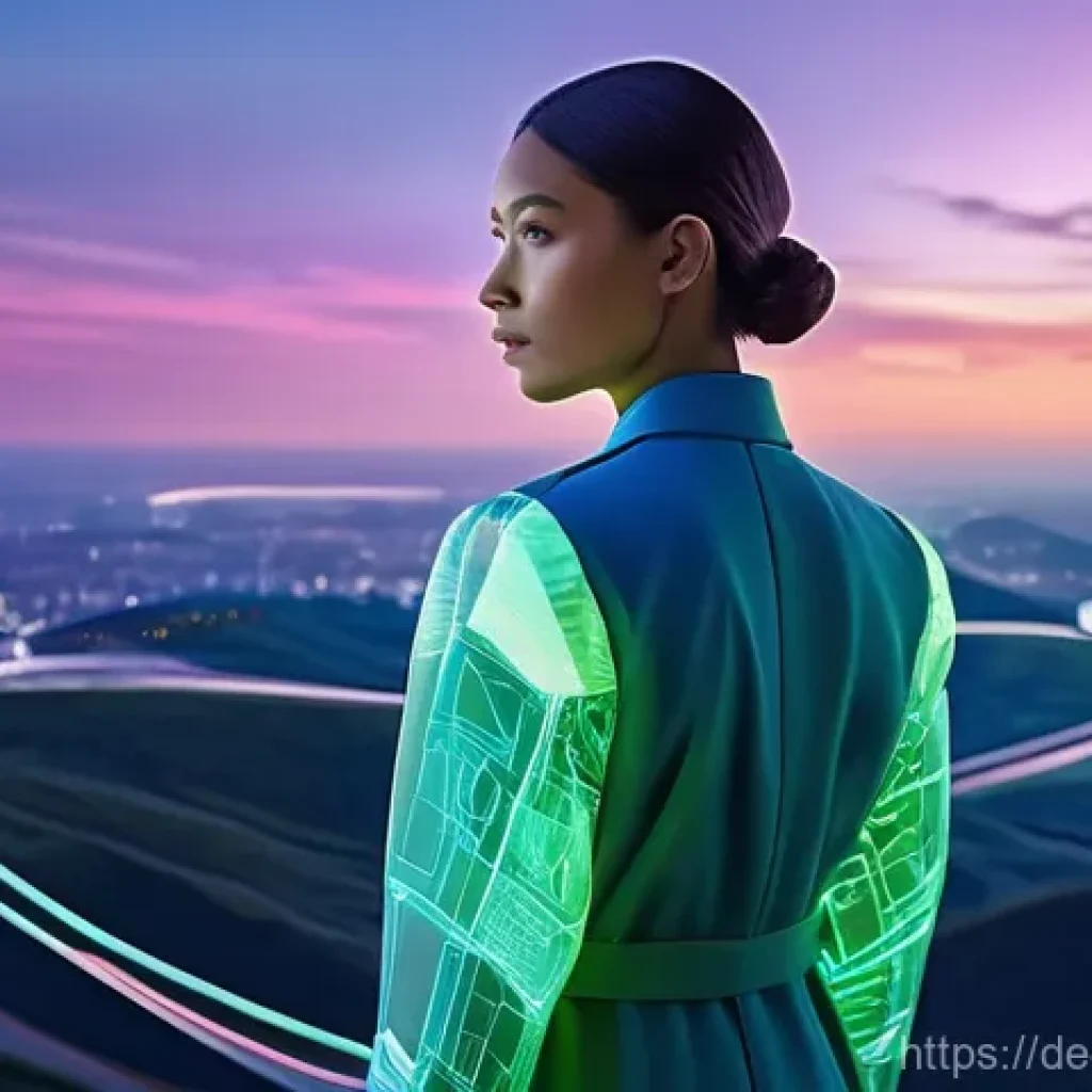 인공지능 개발자 필수 자격증 - **Prompt 1: The AI Pathfinder**
    "A young, diverse professional (gender-neutral, wearing a smart,...