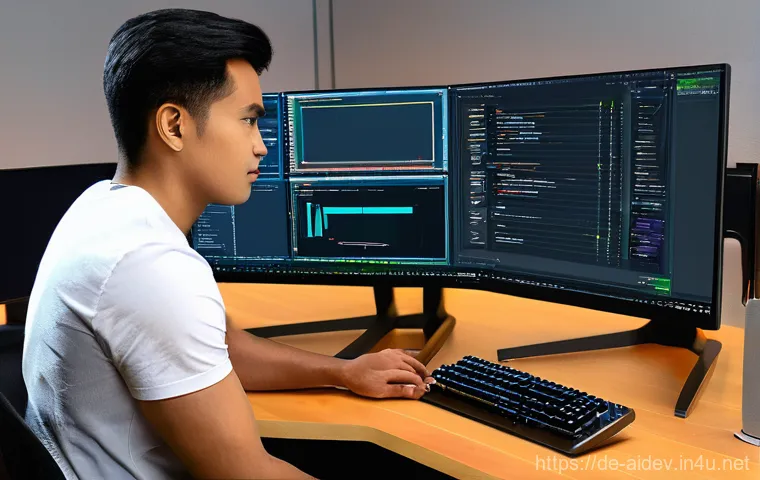 AI 개발 환경 설정 - **Prompt: High-Performance AI Development Workstation**
"A sleek, ultra-modern AI development wo...